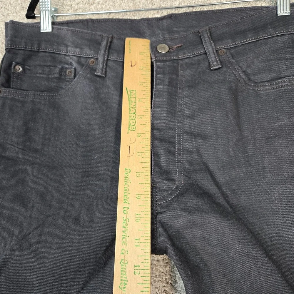 Levis 513 jeans Mens 36x30 Slim Straight Grey gray stretch Denim